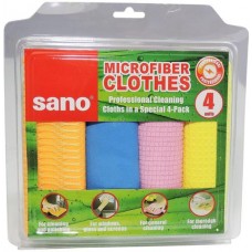 Sano - microfiber cloths, Economy pack - 4 professional microfiber cloths.