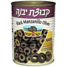 Kvuzat Yavne - Black Manzanillo Olives, Sliced