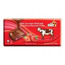 Elite Milk Chocolate Bar Filed With Strawberry Cream