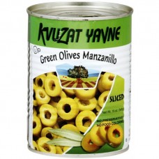 Kvuzat Yavne Green Olives Manzanillo Sliced