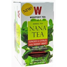 Wissotzky Tea Ginger & Citrus With Nana Mint