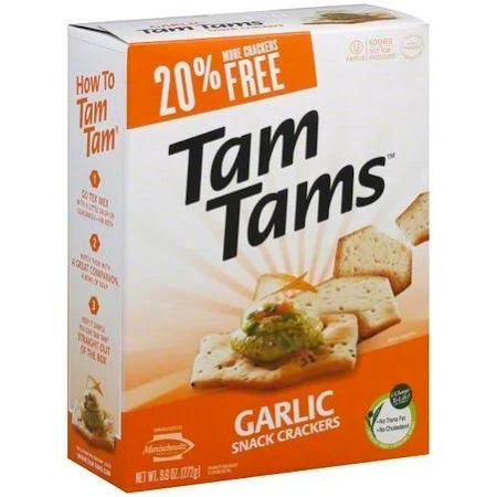 Manischewitz Tam Tams Crackers Garlic