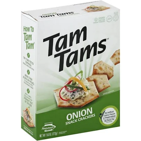 Manischewitz Tam Tams Crackers Onion